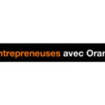 logo femme entrepreneuse orange